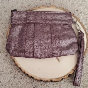 Natalie Therese Artisan Chic Shiny Purple Clutch